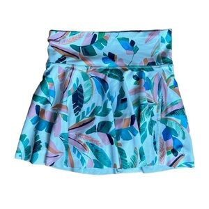 Old Navy Powersoft Tropical Skirt Girls XL with Bike Shorts